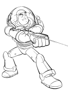 A coloring page of toy story